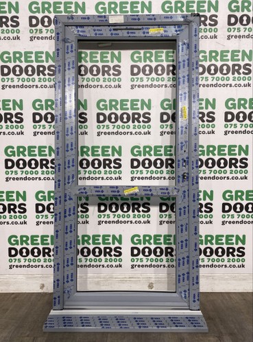 Upvc back door grey - back,