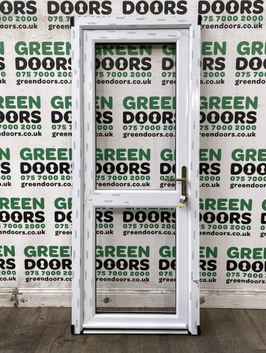 Half panel upvc back door - half,